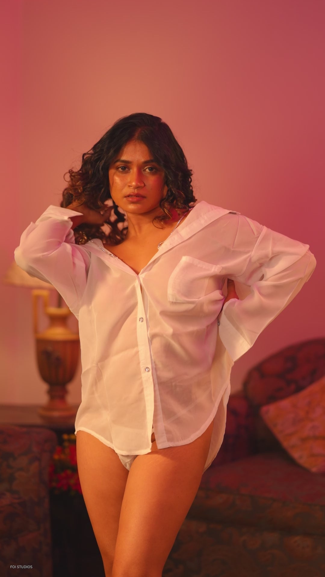Cloud Nine Boyfriend Shirt Style Off-Shoulder Lingeriey