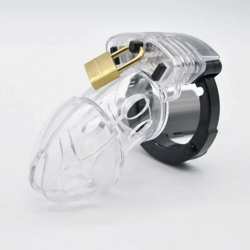 Male Pvc Fully Adjustable Chasity Cage lock