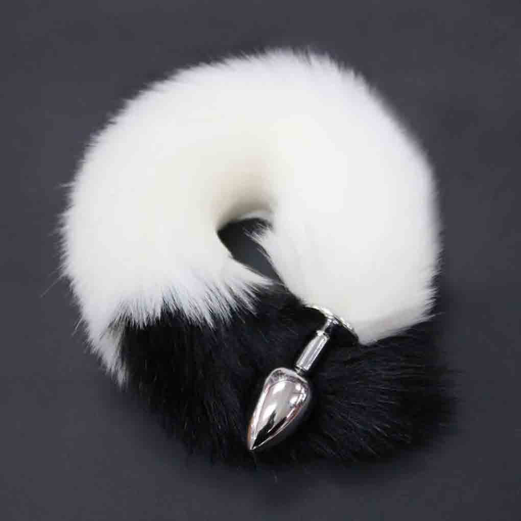 Stainless Steel Fox Tail Anal/Butt Plug