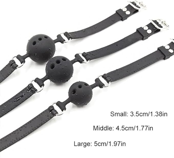 Silicone Gag Adjustable Fetish Ball Mouth
