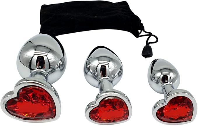 Premium Aluminum Alloy Heart Butt Plug unisex
