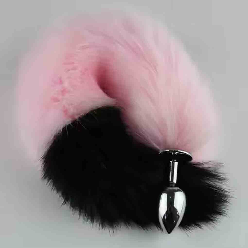 Stainless Steel Fox Tail Anal/Butt Plug