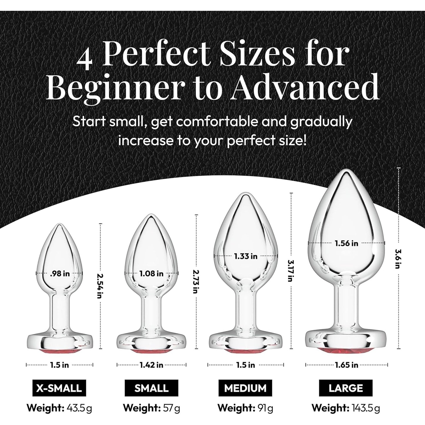 Premium Aluminum Alloy Circle Butt Plug unisex