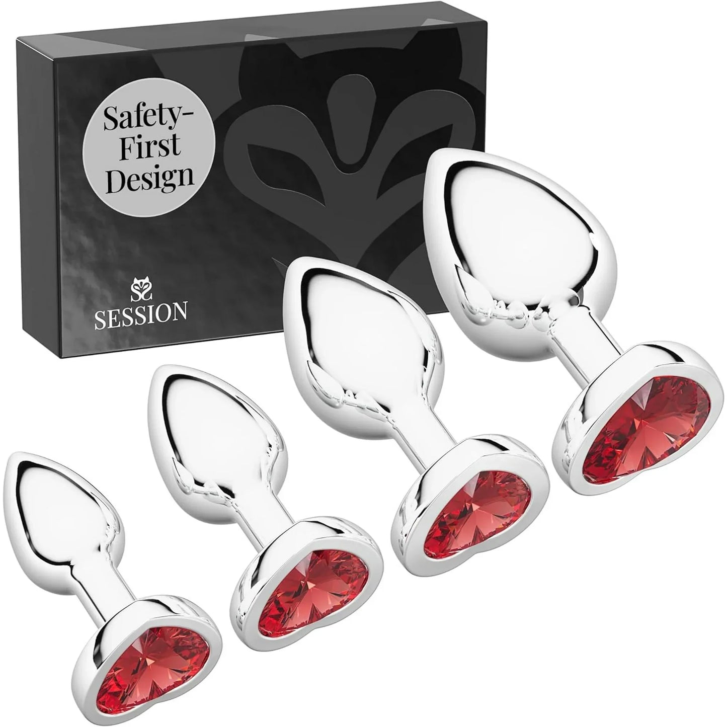 Premium Aluminum Alloy Heart Butt Plug unisex