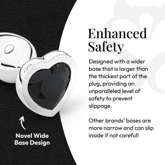 Premium Aluminum Alloy Heart Butt Plug unisex