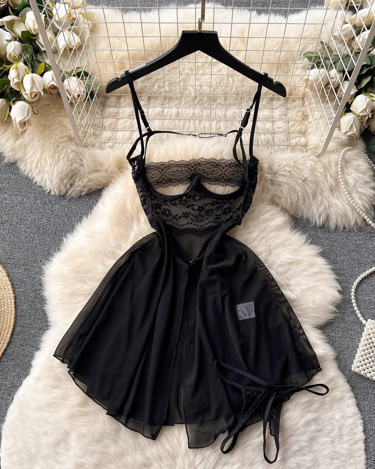 Midnight Whispers Negligee Lingerie