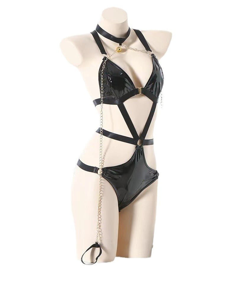 Big Thrill Energy Leather Harness Lingerie
