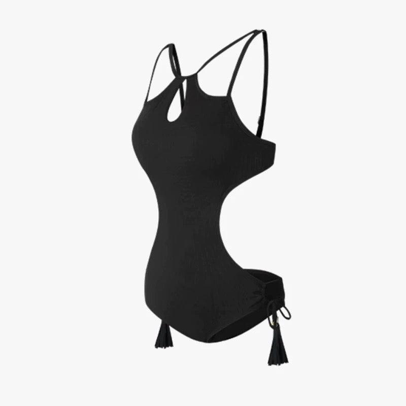 Black Side Tie Monokini By