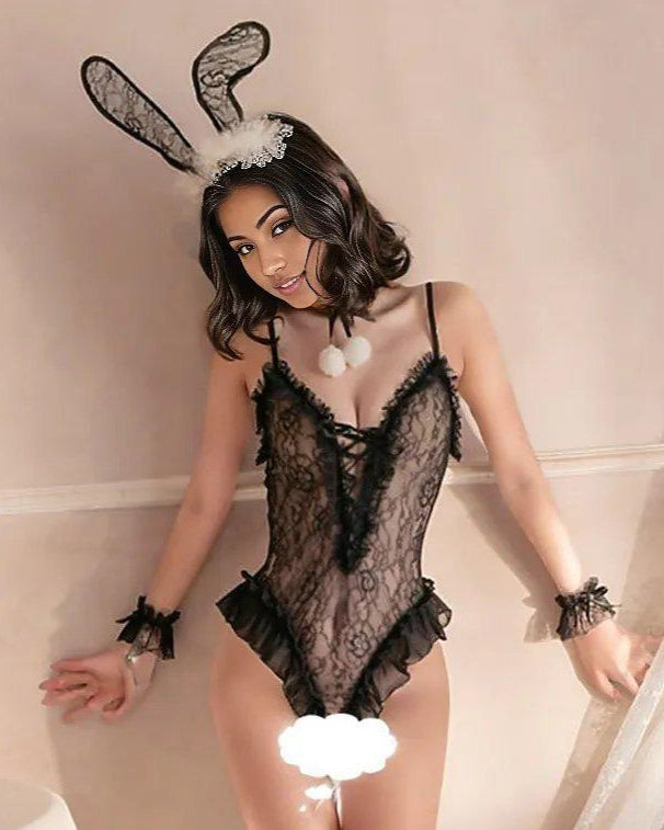 Crimson Bunny Delight Lingerie