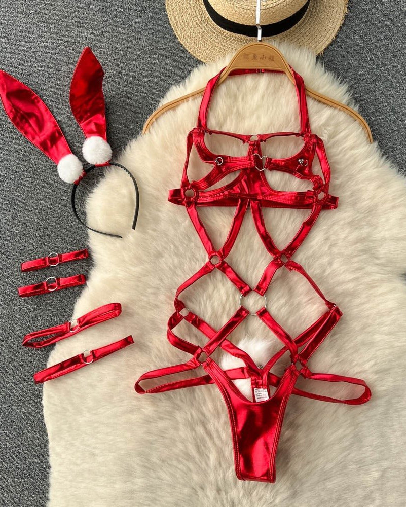 Flirt Game Strong Pu Lingerie