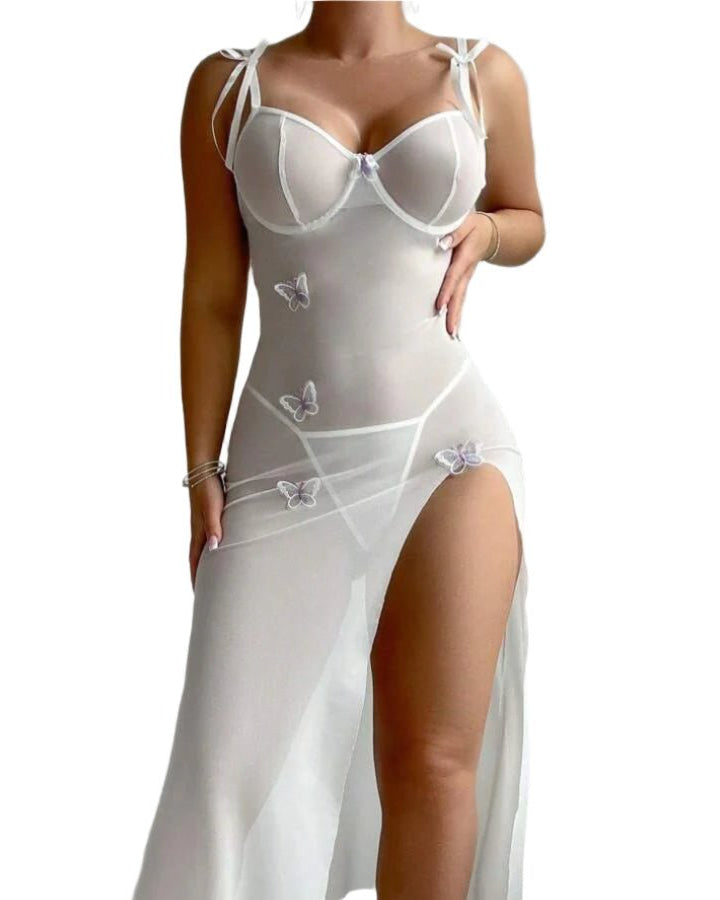 FairyTale Mesh Moment Sheer Slit Gown Lingerie