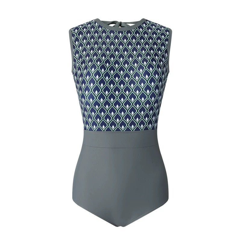 Grey Backless Monokini By