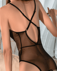 Main Character Moment Mesh Bodysuit Lingerie