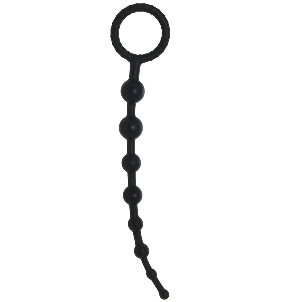 Graduated Anal Beads in Black