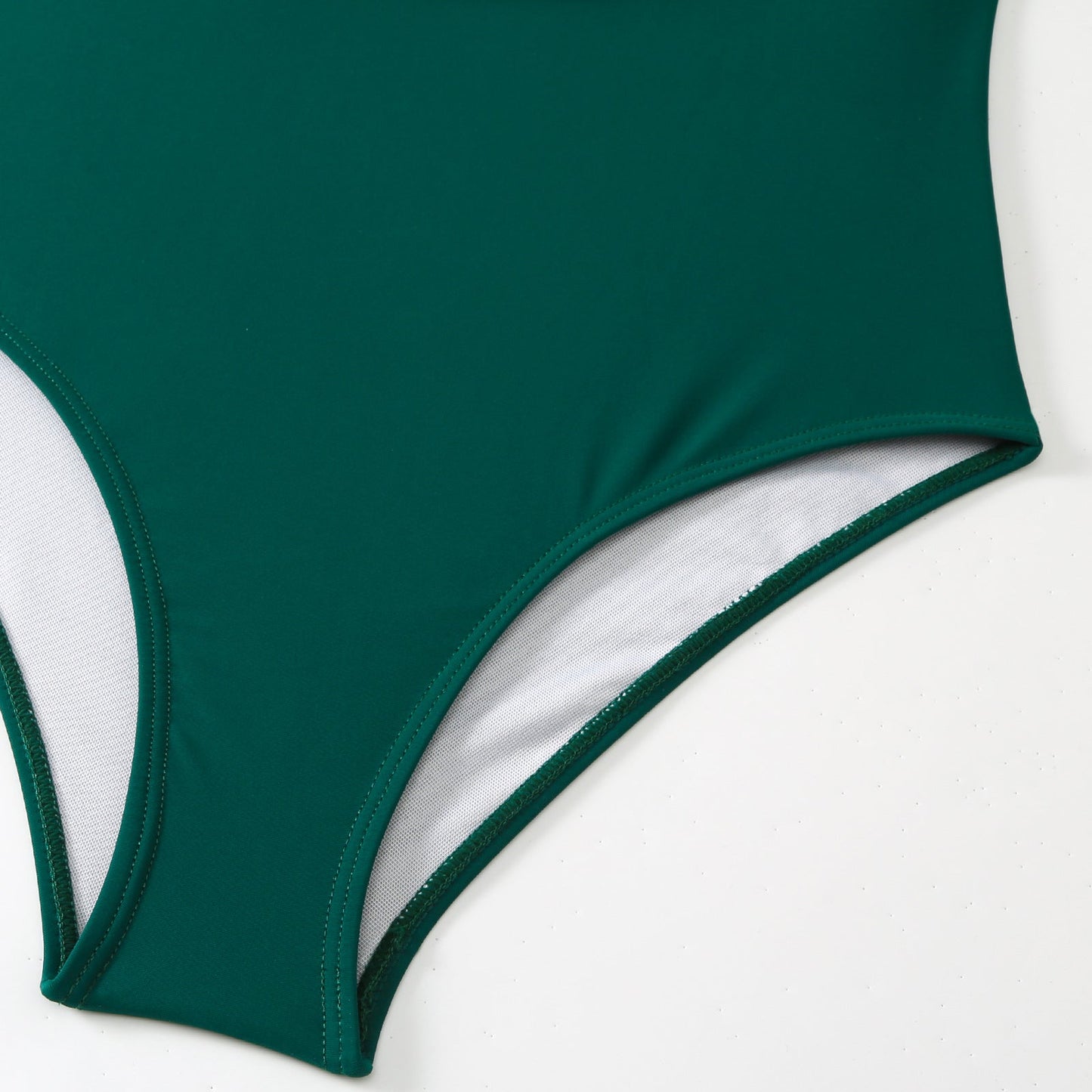Monokini Solid Color Swimsuit with Floral Sarong By