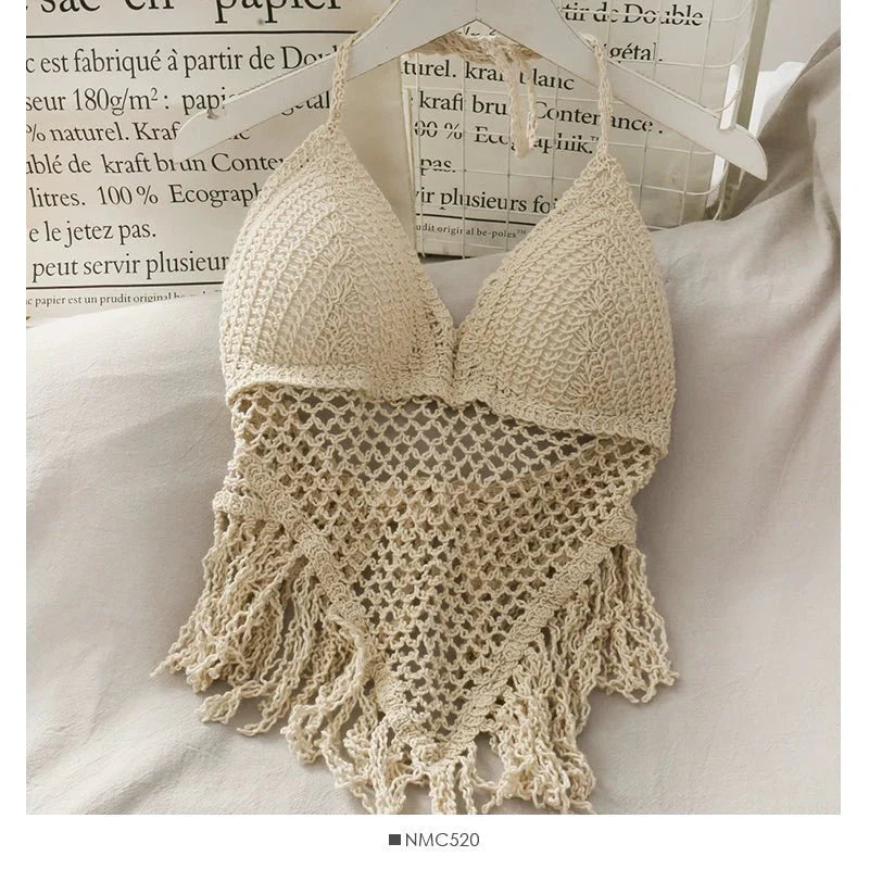 Three Piece Crochet Beach Resort Set - Three Piece Crochet Set By