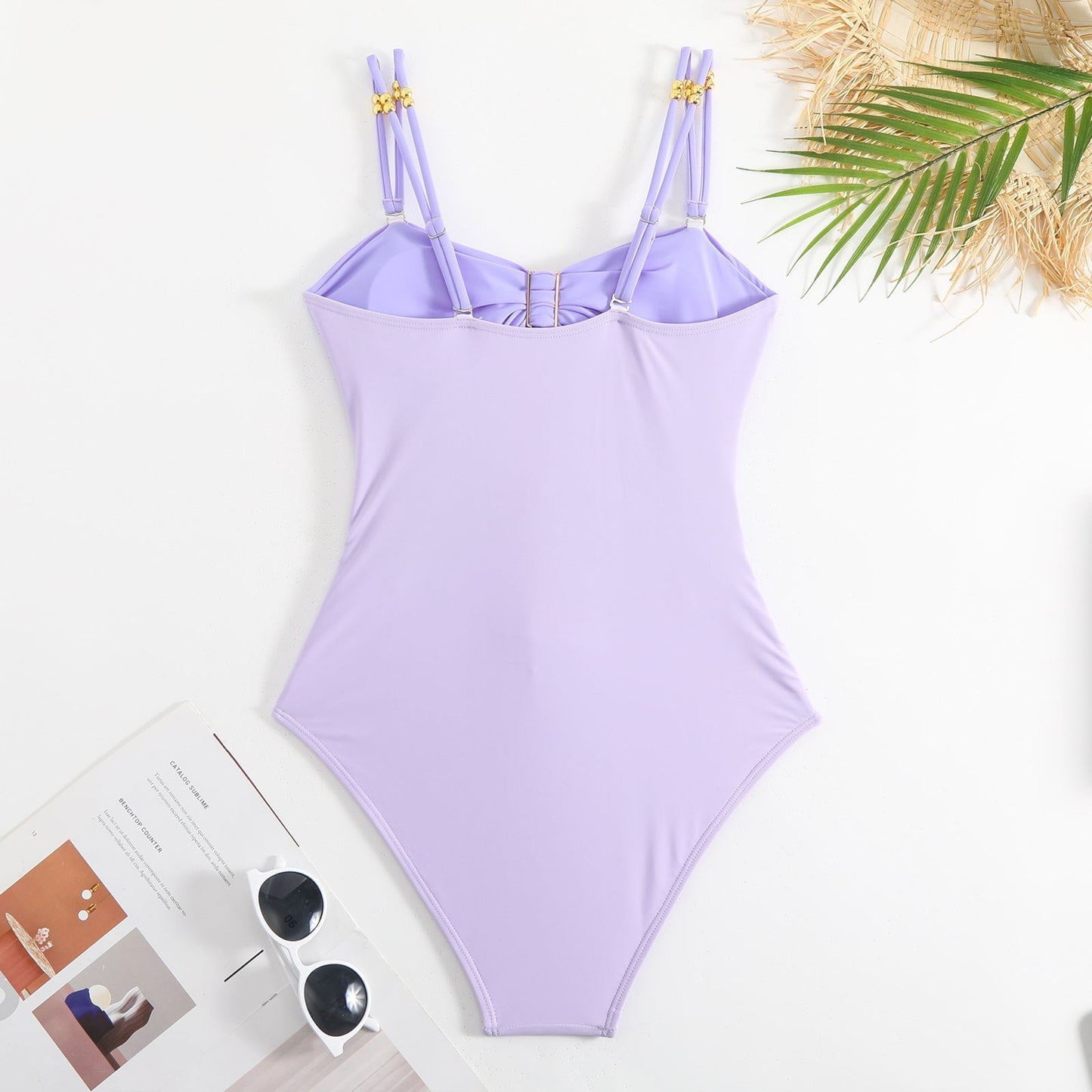One Piece Cut Out Swimwear With Slimming Skirt By