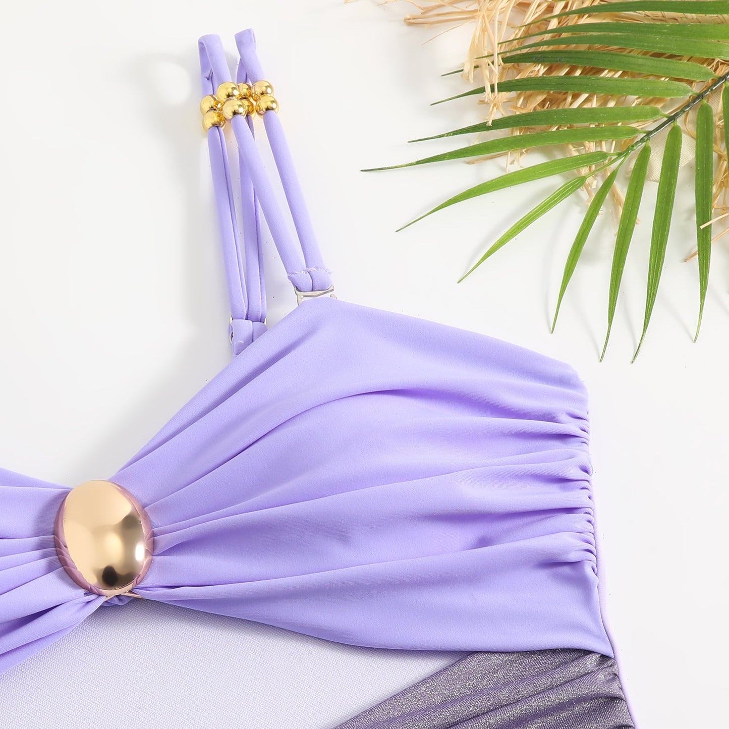 One Piece Cut Out Swimwear With Slimming Skirt By