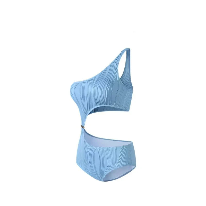 One Shoulder Side Cutout Monokini By