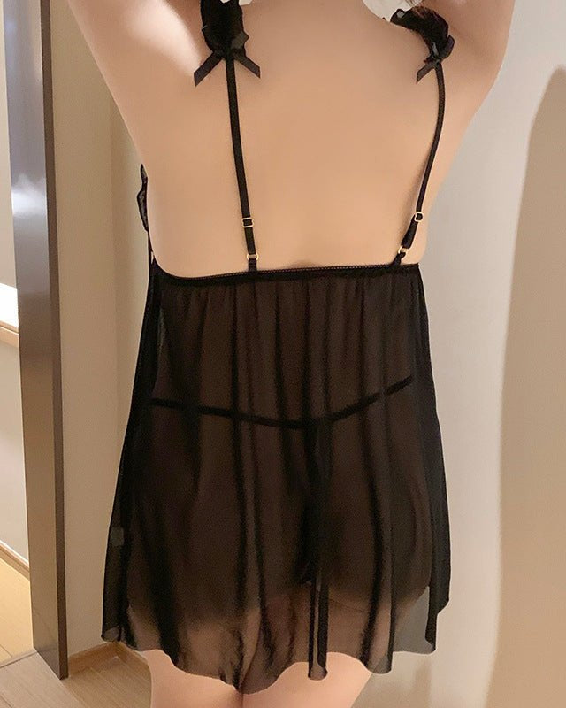 Passionate Charm Sheer Red Babydoll Lingerie