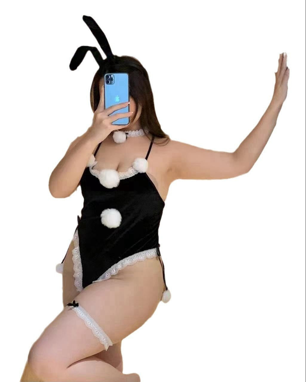 Mrs. Claus Fantasy Plus Size Lingerie Set