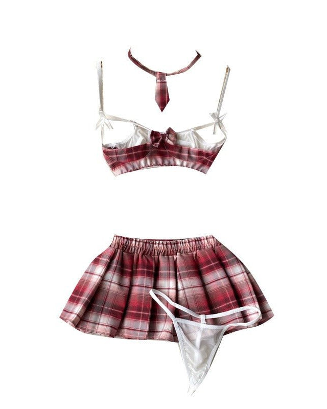 Extra Credit Cutie Four Piece Lingerie Set