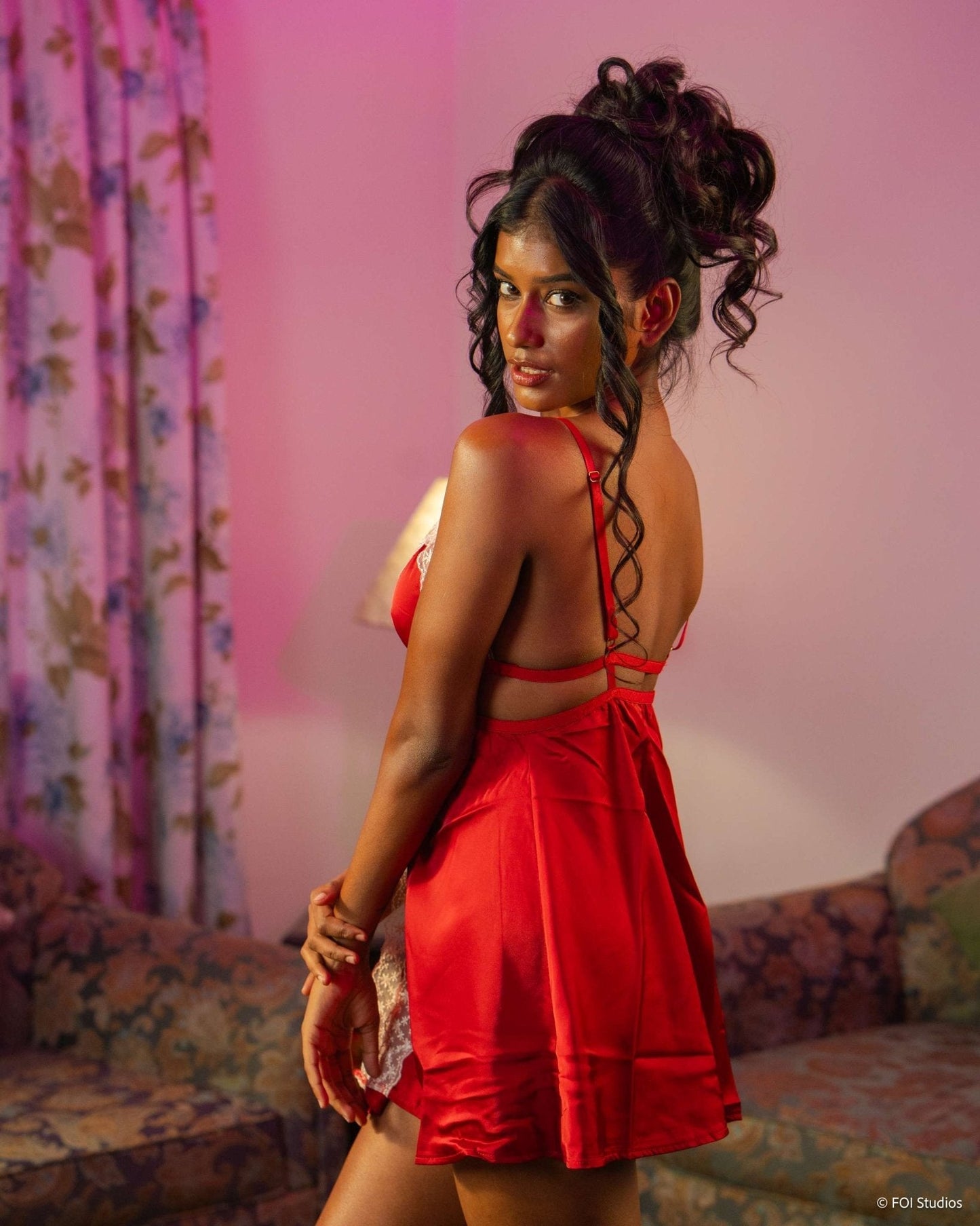 Turn Up the Heat Babydoll Lingerie Set