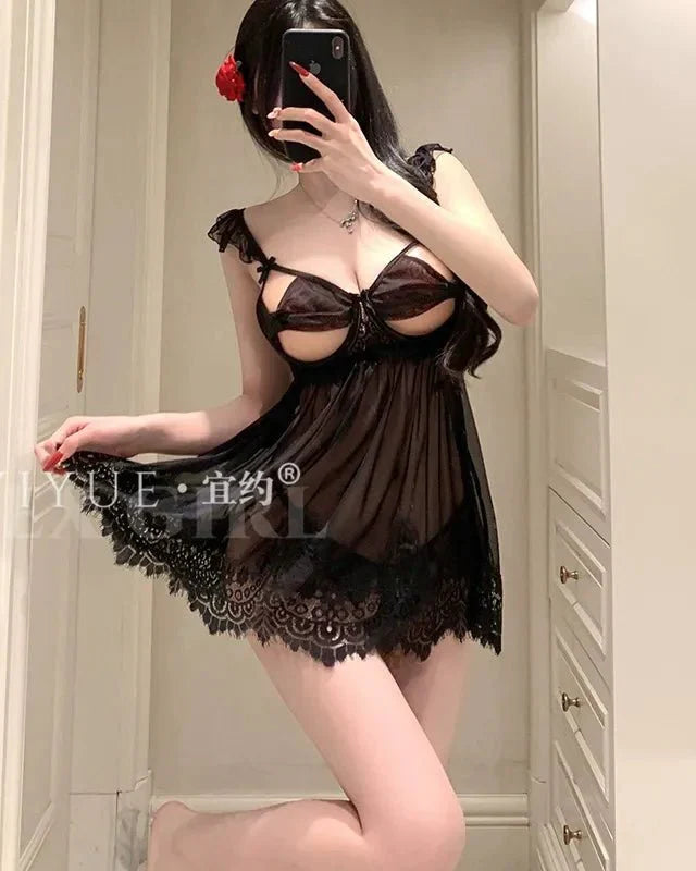 Unwrap Me Lace Babydoll Lingerie