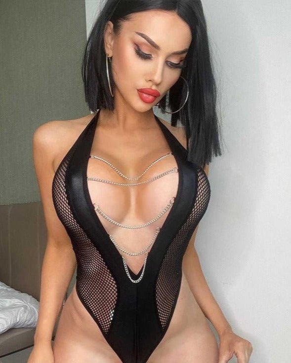 Wild Obsession Metallic Chain Lingerie