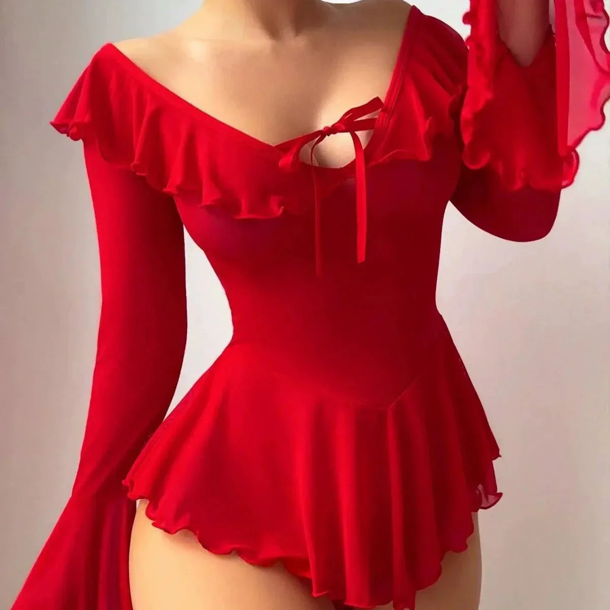 Witching Hour Babe Mesh Lingerie Set