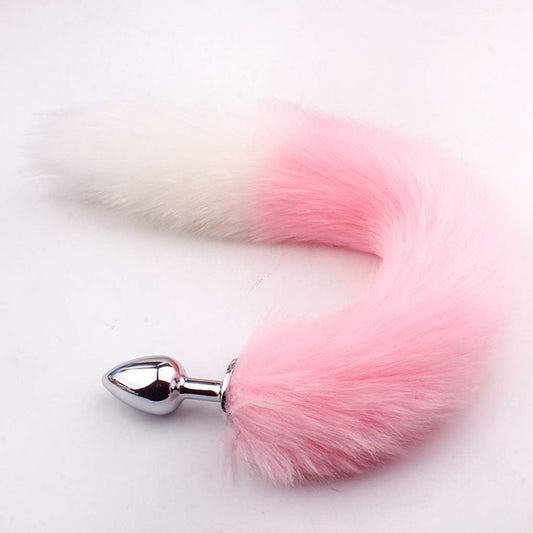 Stainless Steel Fox Tail Anal/Butt Plug