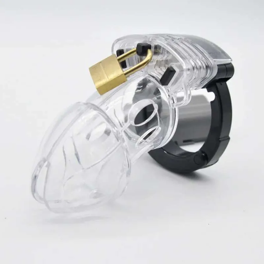 Male Pvc Fully Adjustable Chasity Cage lock