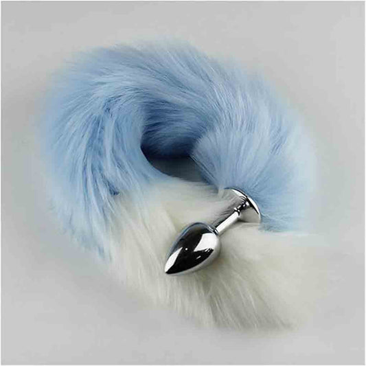 Stainless Steel Fox Tail Anal/Butt Plug