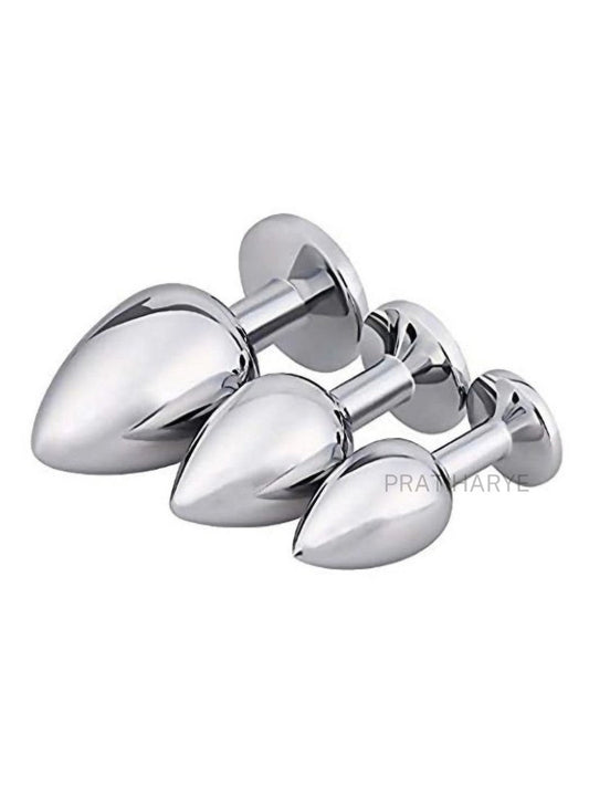 Premium Aluminum Alloy Heart Butt Plug unisex