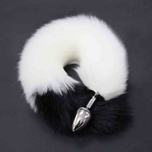 Stainless Steel Fox Tail Anal/Butt Plug