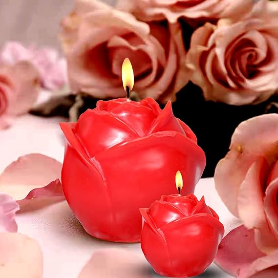Scented Rose Flower Low Temperature Candles