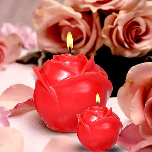Scented Rose Flower Low Temperature Candles