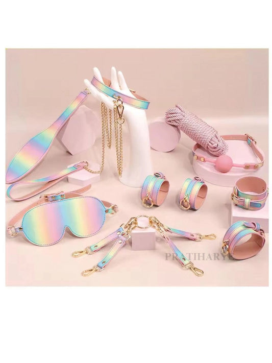 Luxury Rainbow 15pc BDSM kit