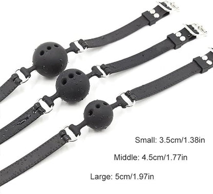 Silicone Gag Adjustable Fetish Ball Mouth