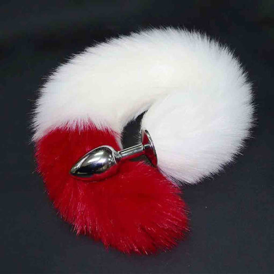 Stainless Steel Fox Tail Anal/Butt Plug