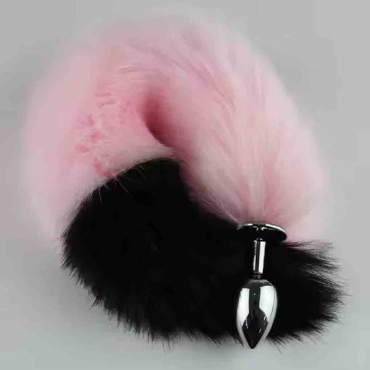 Stainless Steel Fox Tail Anal/Butt Plug