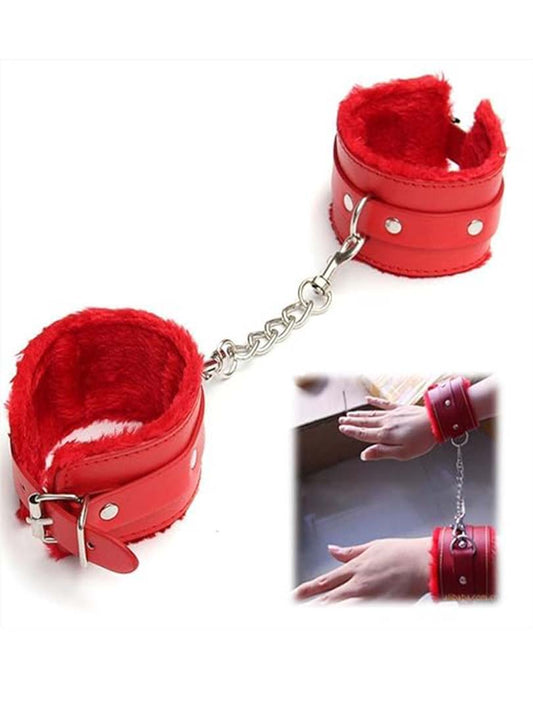 Soft Fur Pu Leather Handcuff