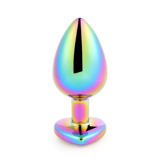 Ultra Premium Rainbow Heart Butt Plug