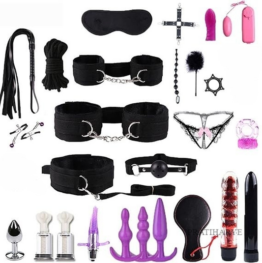 24 PC BDSM Bondage All in One Full Kit