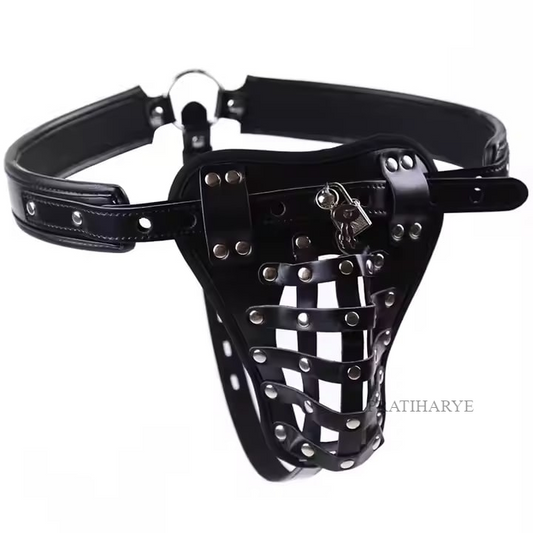 Sexy Male Thong T-back Leather