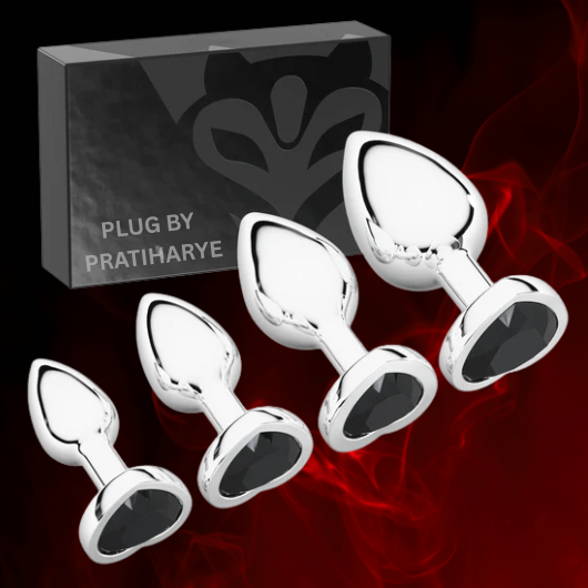 Premium Aluminum Alloy Heart Butt Plug unisex