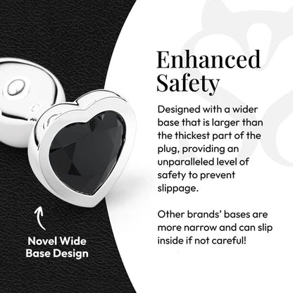 Premium Aluminum Alloy Heart Butt Plug unisex