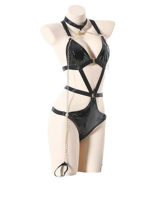 Big Thrill Energy Leather Harness Lingerie