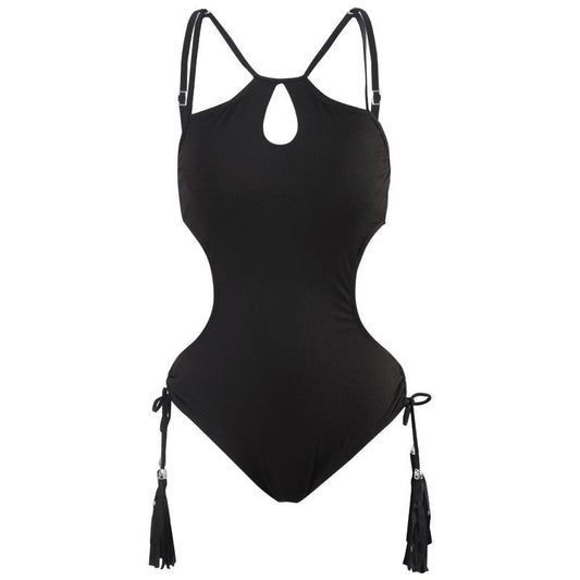 Black Side Tie Monokini By