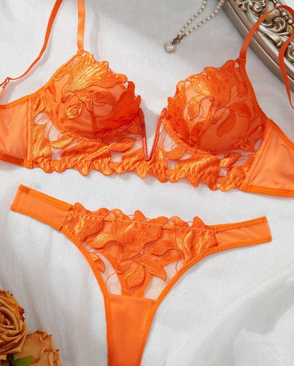 Date Night Weapon Built-In Bra Lingerie Set
